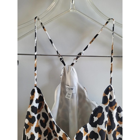 J. Crew Animal Print Layering Fall Tank Animal Print Size Tank Camisole 00 - Picture 4 of 6